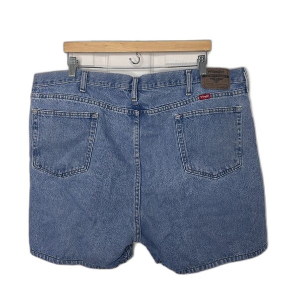 Wrangler Men’s Relaxed Fit Denim Jean Shorts Size 44 Blue 100% Cotton Vintage - Picture 2 of 6
